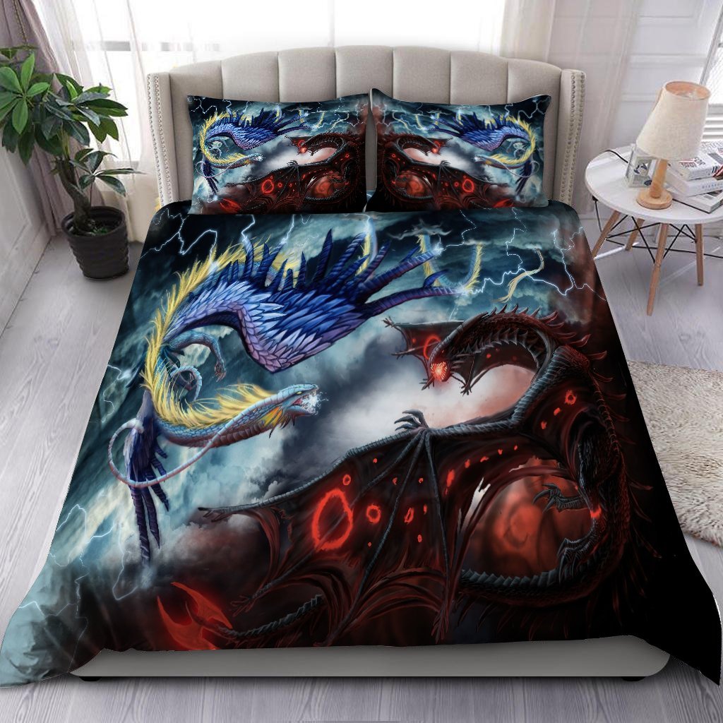 Strong Dragon Love Bedding Cover For Fantasy Bedroom Decor