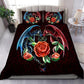 Dragon Rose Fantasy Bedding Cover For Fantasy Bedroom Decor
