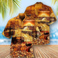 Luxury Gold Treasure Hawaiian Shirt With All Over Print For Tropical Parties Vacation Travel And Casual Summer Style