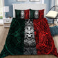 Mexican Aztec Skull Warrior Bedding Cover For Gothic Bedroom Decor