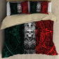 Mexican Aztec Skull Warrior Bedding Cover For Gothic Bedroom Decor