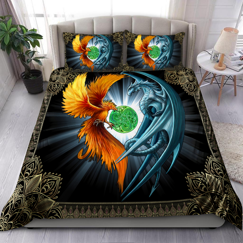 Dragon Phoenix Fantasy Bedding Cover For Fantasy Bedroom Decor