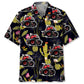Monster Truck Cactus Hawaiian Shirt For Automotive Enthusiasts, Coastal Trips, And Casual Warm Weather Style