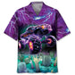 Monster Truck Lightning Hawaiian Shirt For Tropical Holidays, Outdoor Gatherings, And Everyday Comfort