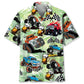 Monster Trucker And Refreshment Hawaiian Shirt For Casual Weekend And Outdoor Comfort