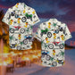 Island Summer Motocross Duck Aloha Dirt Bike Fancy Hawaiian Shirt For Summer Vacation, Beach Travel, And Casual Wear