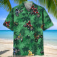Tropical Motocross Green Hawaiian Shirt For Beach Days, Summer Outings, And Thoughtful Gift Giving