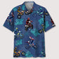 Tropical Motocross Coconut Hawaiian Shirt For Summer Vacation, Beach Travel, And Casual Wear