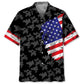 American Motocross Hawaiian Shirt For Summer Vacation, Beach Travel, And Casual Wear