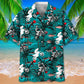 Vintage Motocross Hawaiian Shirt For Coastal Travel, Casual Events, And Comfortable Summer Wear