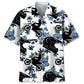Motocross White Nature Hawaiian Shirt For Coastal Travel, Casual Events, And Comfortable Summer Wear
