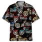 Motorcycle Black Hawaiian Shirt For Tropical Holidays, Outdoor Gatherings, And Everyday Comfort