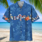 Floral Tropical Motorcycle Hawaiian Shirt For Tropical Holidays, Outdoor Gatherings, And Everyday Comfort