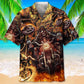 Motorcycle Skull Hawaiian Shirt For Beach Days, Summer Outings, And Thoughtful Gift Giving
