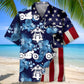 Tropical Motorcycle Flag Hawaiian Shirt For Tropical Holidays, Outdoor Gatherings, And Everyday Comfort