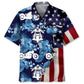 Tropical Motorcycle Flag Hawaiian Shirt For Tropical Holidays, Outdoor Gatherings, And Everyday Comfort