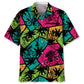 Colorful Mountain Bike Beach Hawaiian Shirt For Island Vacations, Resort Wear, And Relaxed Seasonal Style