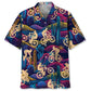 Mountain Bike Desert Neon Hawaiian Shirt For Coastal Adventure And Weekend Wear