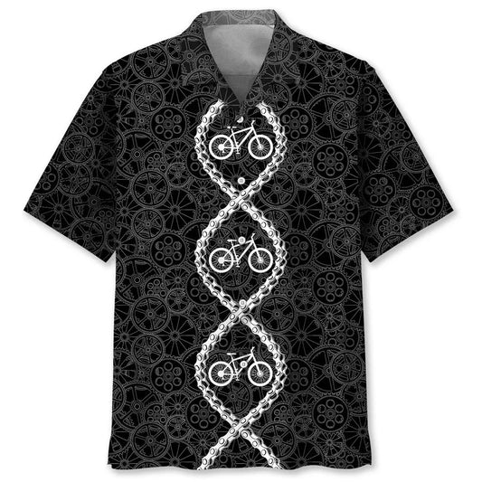 Mountain Bike DNA Hawaiian Shirt For Beach Days, Summer Outings, And Thoughtful Gift Giving