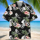 Floral Mountain Bike Nature Hawaiian Shirt For Summer Vacation, Beach Travel, And Casual Wear