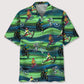 Mountain Bike Seamless Pattern Hawaiian Shirt For Coastal Travel, Casual Events, And Comfortable Summer Wear
