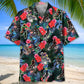 Tropical Mountain Bike Hawaiian Shirt For Island Vacations, Resort Wear, And Relaxed Seasonal Style
