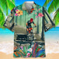 Tropical Mountain Bike Hawaiian Shirt For Island Vacations, Resort Wear, And Relaxed Seasonal Style