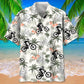Tropical Mountain Bike Tree Hawaiian Shirt For Summer Vacation, Beach Travel, And Casual Wear
