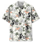 Tropical Mountain Bike Tree Hawaiian Shirt For Summer Vacation, Beach Travel, And Casual Wear