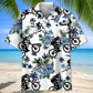 Mountain Bike White Nature Hawaiian Shirt For Tropical Holidays, Outdoor Gatherings, And Everyday Comfort