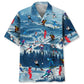 Mountain Skiing Hawaiian Shirt For Tropical Holidays, Outdoor Gatherings, And Everyday Comfort