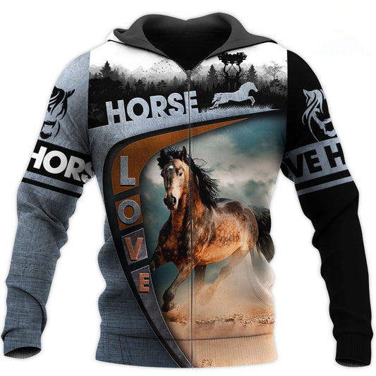 Love Horse Hoodie For Ranch Style Adventures Daily Wear And Thoughtful Gifts
