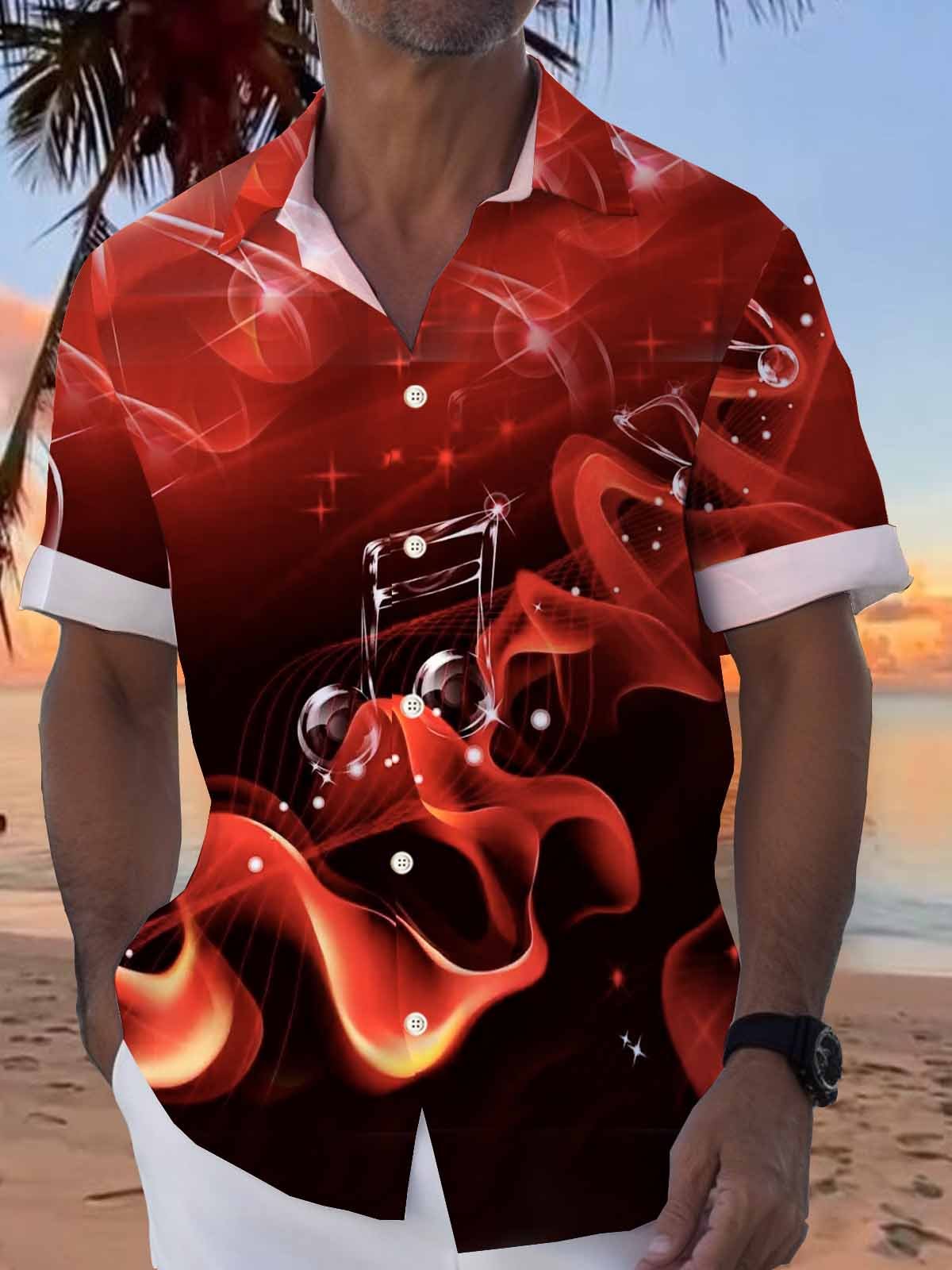 Music Instrument Hawaiian Shirt For Music Fans, Resort Parties, And Warm Weather Events