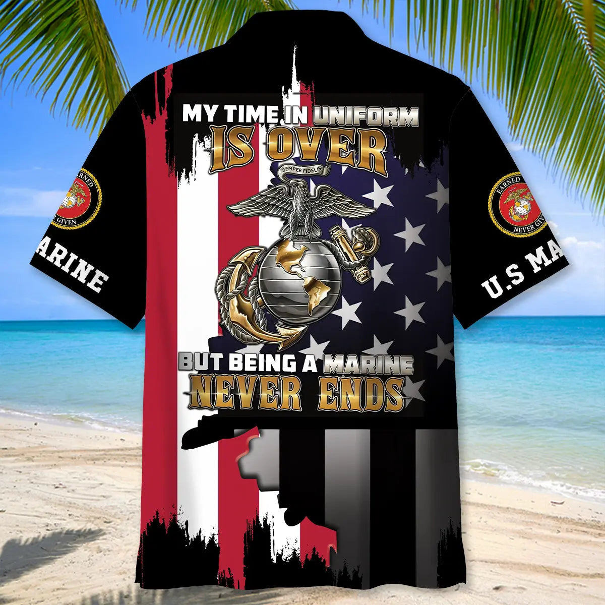 Military Veteran Retirement Hawaiian Shirt For Summer Road Trip And Vacation Style