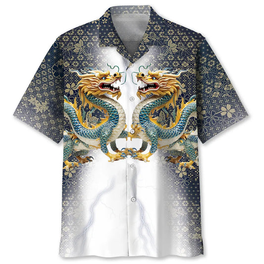 Mythology Chinese Dragon Hawaiian Shirt For Fantasy Fans, Resort Trips, And Imaginative Summer Style