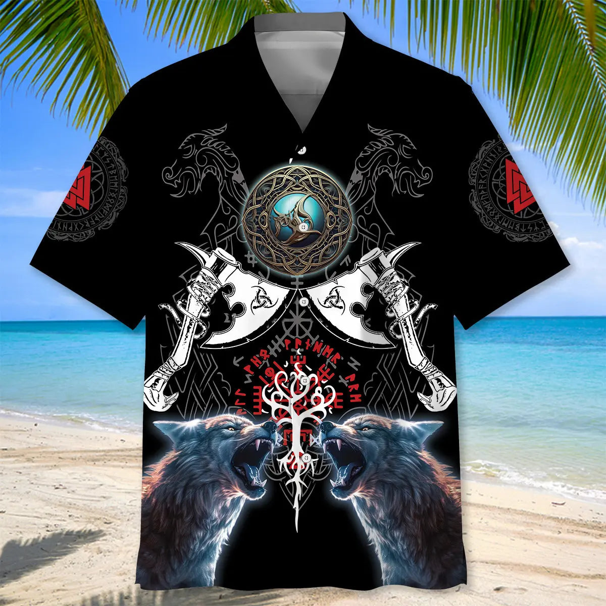 Mythology Viking Warrior Hawaiian Shirt For Beach Days, Summer Outings, And Thoughtful Gift Giving