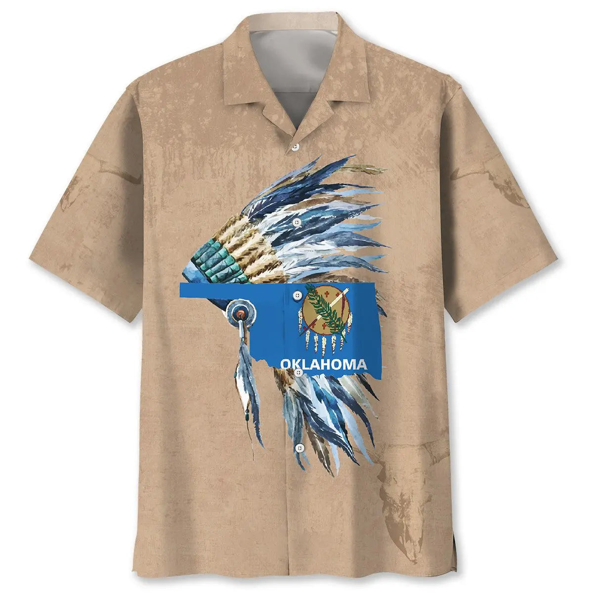 Native Oklahoma The Sooner State Proud Hawaiian Shirt For Coastal Adventure, Outdoor Event, And Vacation Style