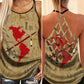 Native Map Hollow Tank Top For Yoga Workouts And Casual Wear