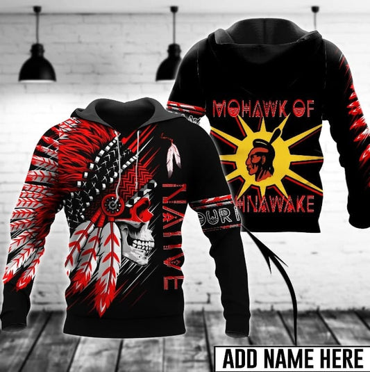 Native Skull Feather Hoodie For Gothic Art Lovers Daily Wear And Weekend Adventures