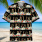 Nature Cricket Black Hawaiian Shirt For Sports Fans, Summer Outings, And Relaxed Vacation Wear