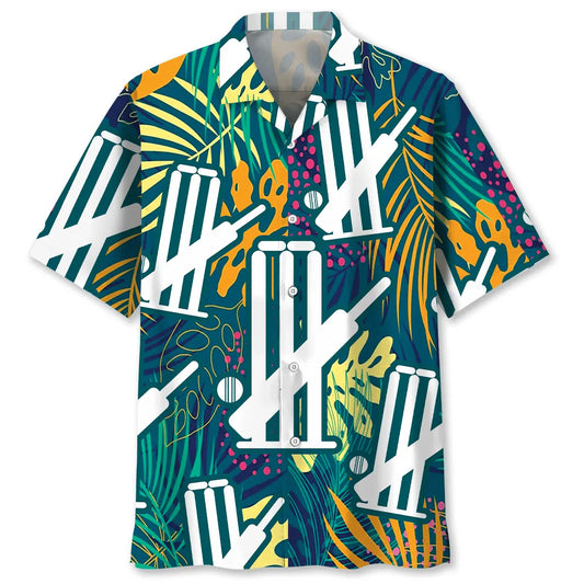 Nature Cricket Hawaiian Shirt For Tropical Holidays, Outdoor Gatherings, And Everyday Comfort