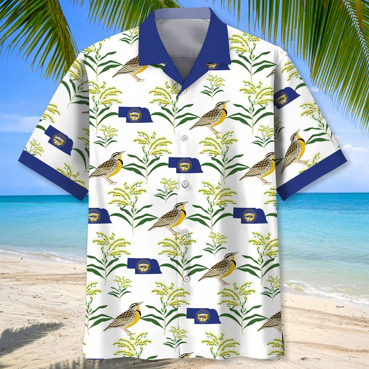 Nebraska State Proud Hawaiian Shirt For Seasonal Celebration, Relaxed Getaway, And Everyday Comfort