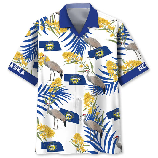 Nebraska State Proud Hawaiian Shirt For Summer Road Trip And Casual Wear
