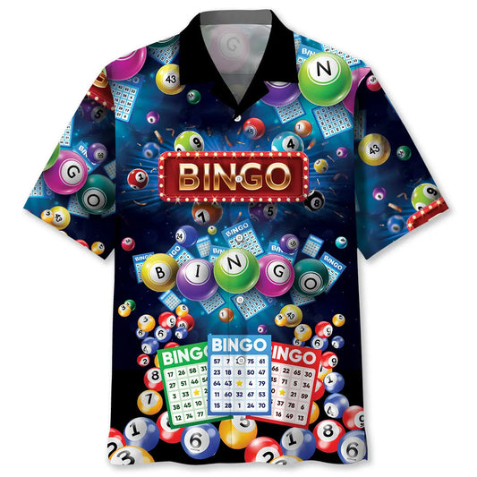 Neon Bingo Hawaiian Shirt For Beach Days, Summer Outings, And Thoughtful Gift Giving