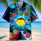 Neon Galaxy Lawn Bowl Hawaiian Shirt For Beach Days, Summer Outings, And Thoughtful Gift Giving