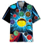 Neon Galaxy Lawn Bowl Hawaiian Shirt For Beach Days, Summer Outings, And Thoughtful Gift Giving