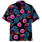 Neon Tropical Tennis Hawaiian Shirt For Summer Vacation, Beach Travel, And Casual Wear