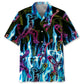Neon Netball Fire Hawaiian Shirt For Island Vacations, Resort Wear, And Relaxed Seasonal Style