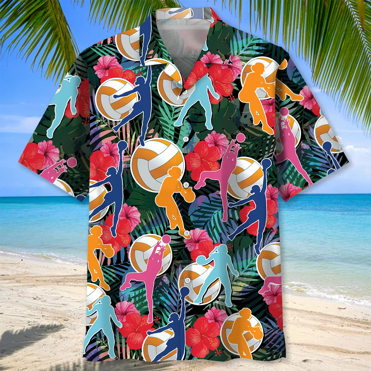 Tropical Netball Hawaiian Shirt For Coastal Travel, Casual Events, And Comfortable Summer Wear