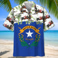 Nevada Proud Hawaiian Shirt For Resort Holiday And Comfortable Travel Wear